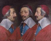Philippe de Champaigne Triple Portrait of Cardinal de Richelieu Sweden oil painting artist